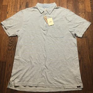 Faherty short sleeve indigo polo NWT
